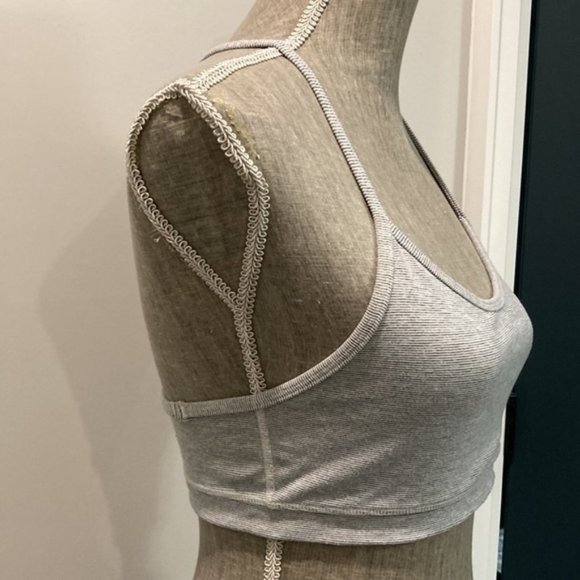 LULULEMON Energy Grey Flow Y Longline Bra Medium Support 6​​ - Picture 7 of 9